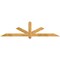 Ekena Millwork Kennewick Rough Sawn Timber Gable Bracket, Western Red Cedar, 84"W x 21"H x 4"D x 4"F, 6/12 Pitch GBW084X21X0404KEN00RWR - alternate 1